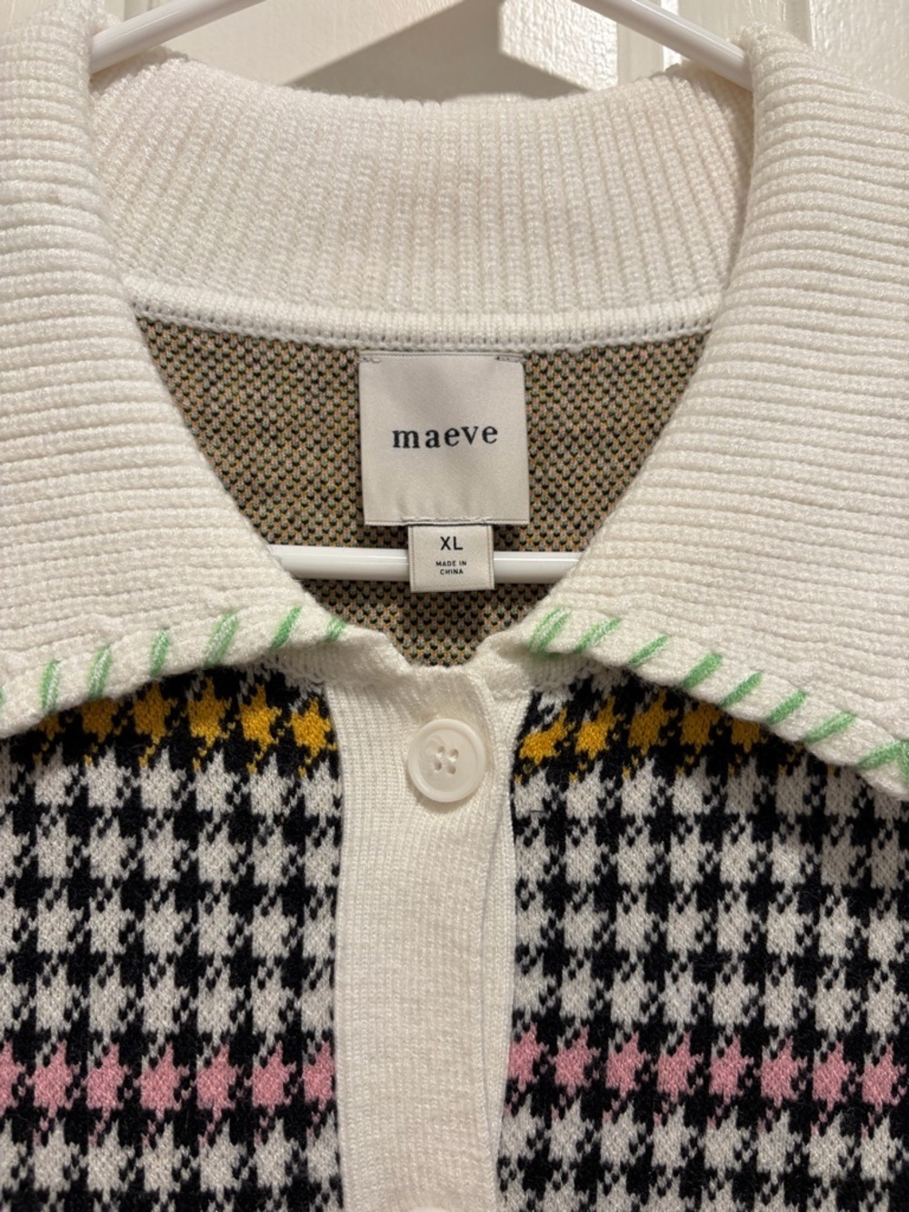MAEVE
Buttondown Sweater Shift Mini Dress - Picture 3 of 6